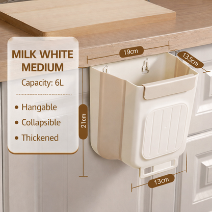 Space Saving Collapsible Foldable Kitchen Trash Can