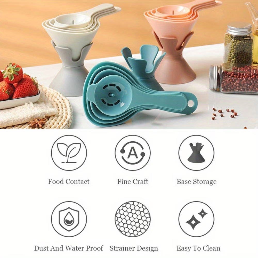 6-in-1 Plastic Kitchen Funnel Set