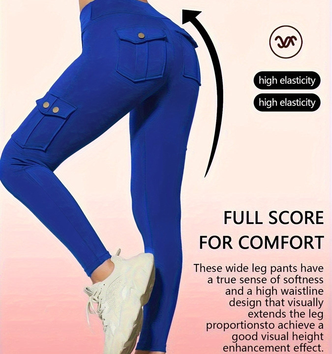 Women'S Slim Work Pants With Multi-functional Pockets
