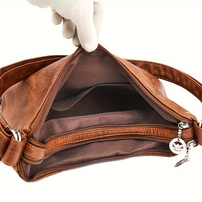 Women's Convertible Multi-Pocket Shoulder Bag