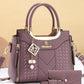 3 PCS Women's Elegant Embroidered Pattern Tote Bag