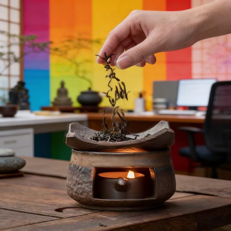 Ceramic Burner Kit for Incense & Herbs