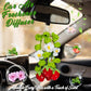 Crochet Strawberry Hanging Plant for Car Air Freshener