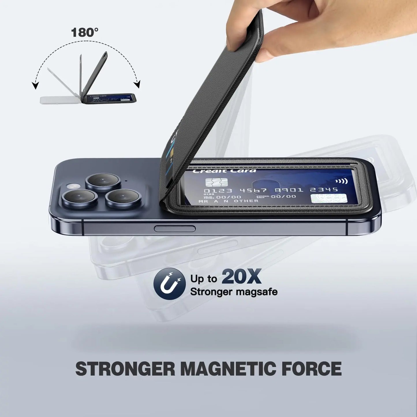 Lightweight Magnetic Wallet With Mag-Safe for Phone