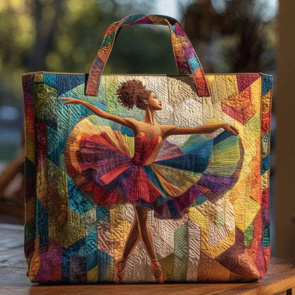 Elegant Ballerina Dancer Handmade Tote Bag