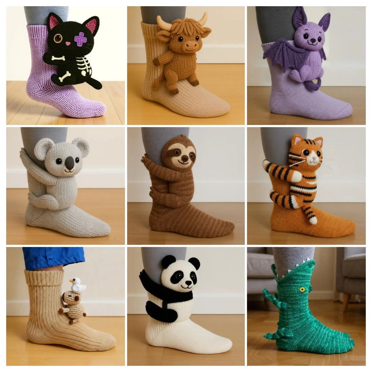 🦥3D Animal Socks
