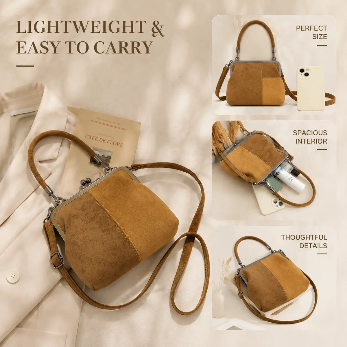 Vintage Kiss-Lock Crossbody Bag