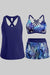 3 Piece Tankini with Shorts - Sporty Swimsuit