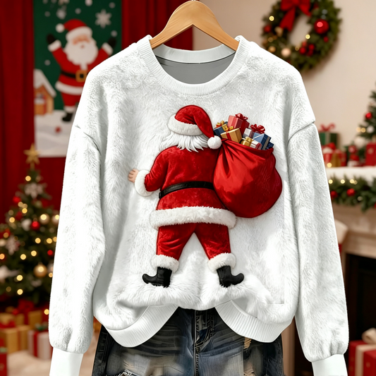 Santa Claus Cozy Plush Sweatshirt