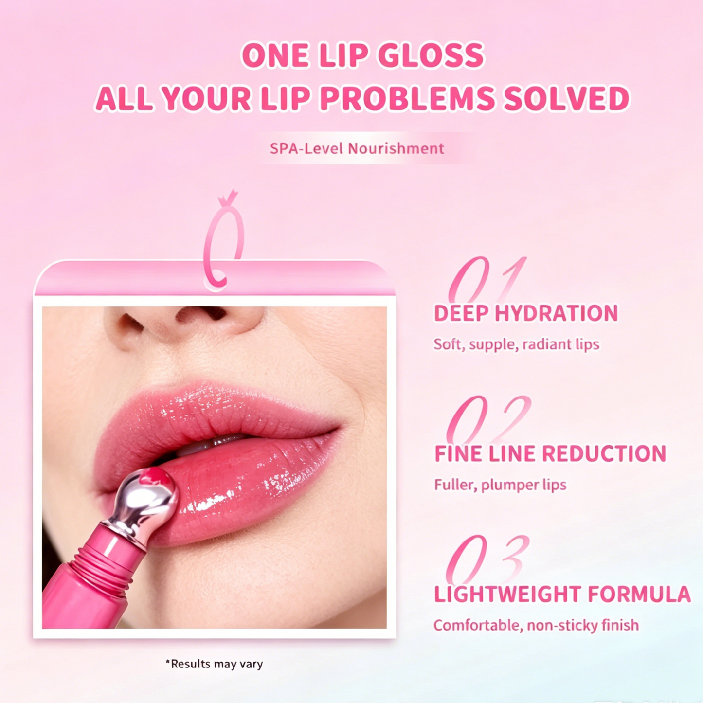 Elyzza Hydrating Lip Serum Gloss Brighten Lip