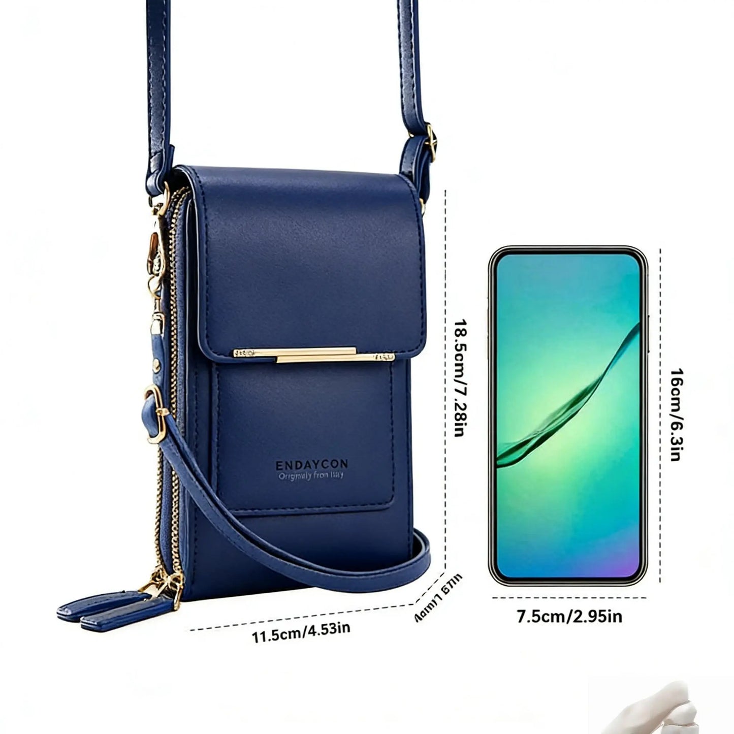 Women's Leather Cell Phone Bag