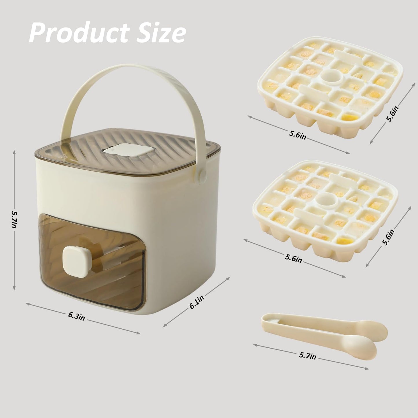 Ice Maker & Storage Bin -Instant Ice Cubes in Seconds