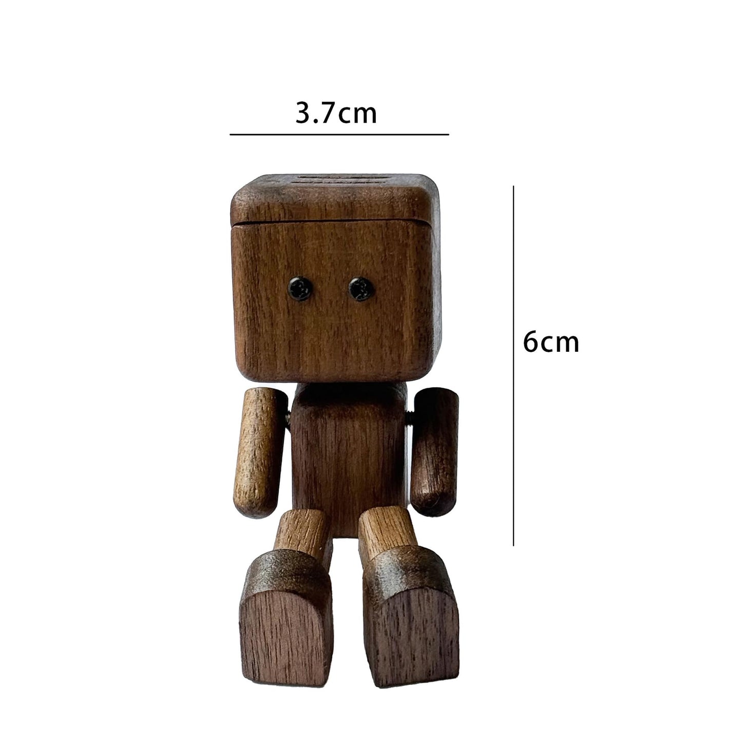 Car Air Fresheners Cute Shaking Wooden Man Figurine Diffuser (No essential oils）