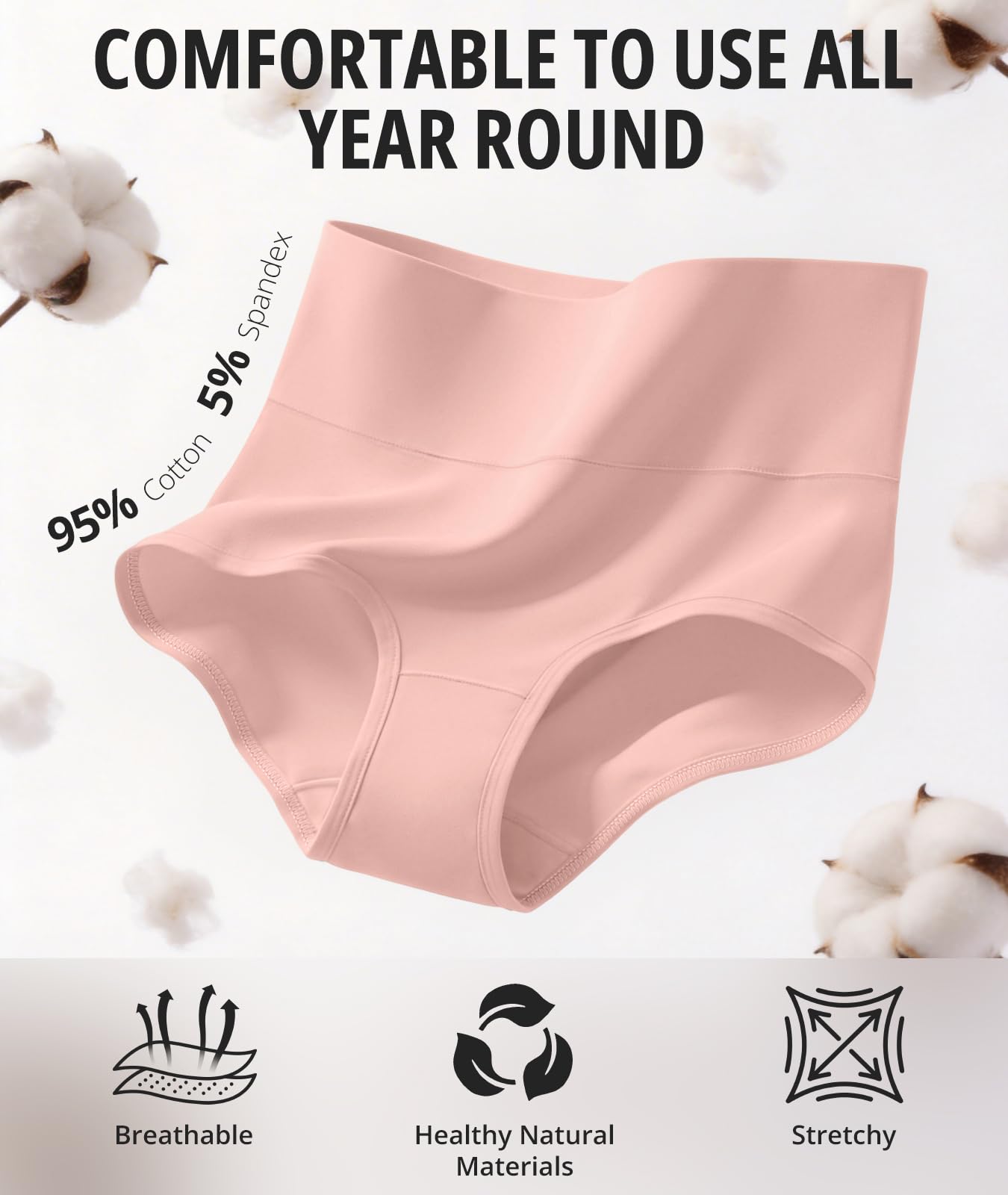 Women's Underwear Cotton Briefs Full Coverage