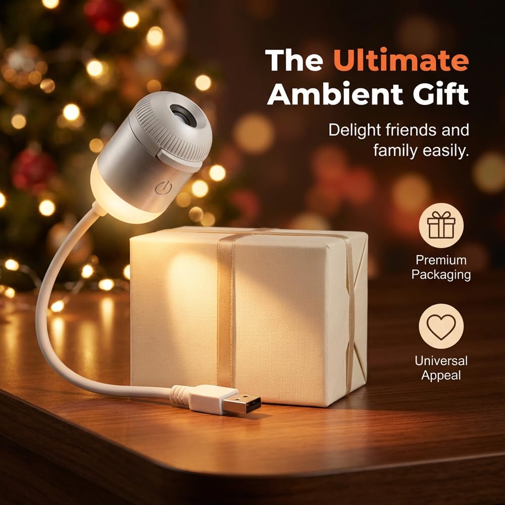 2-in-1 Galaxy Projector with Starry Sky Design and Night Light