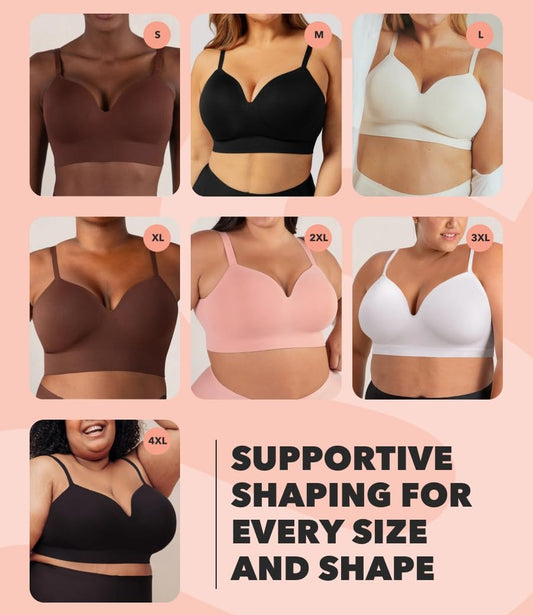 No Underwire Full Coverage Wireless Bra