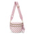 Plus Size Checkered Nylon Crossbody Bum Bag