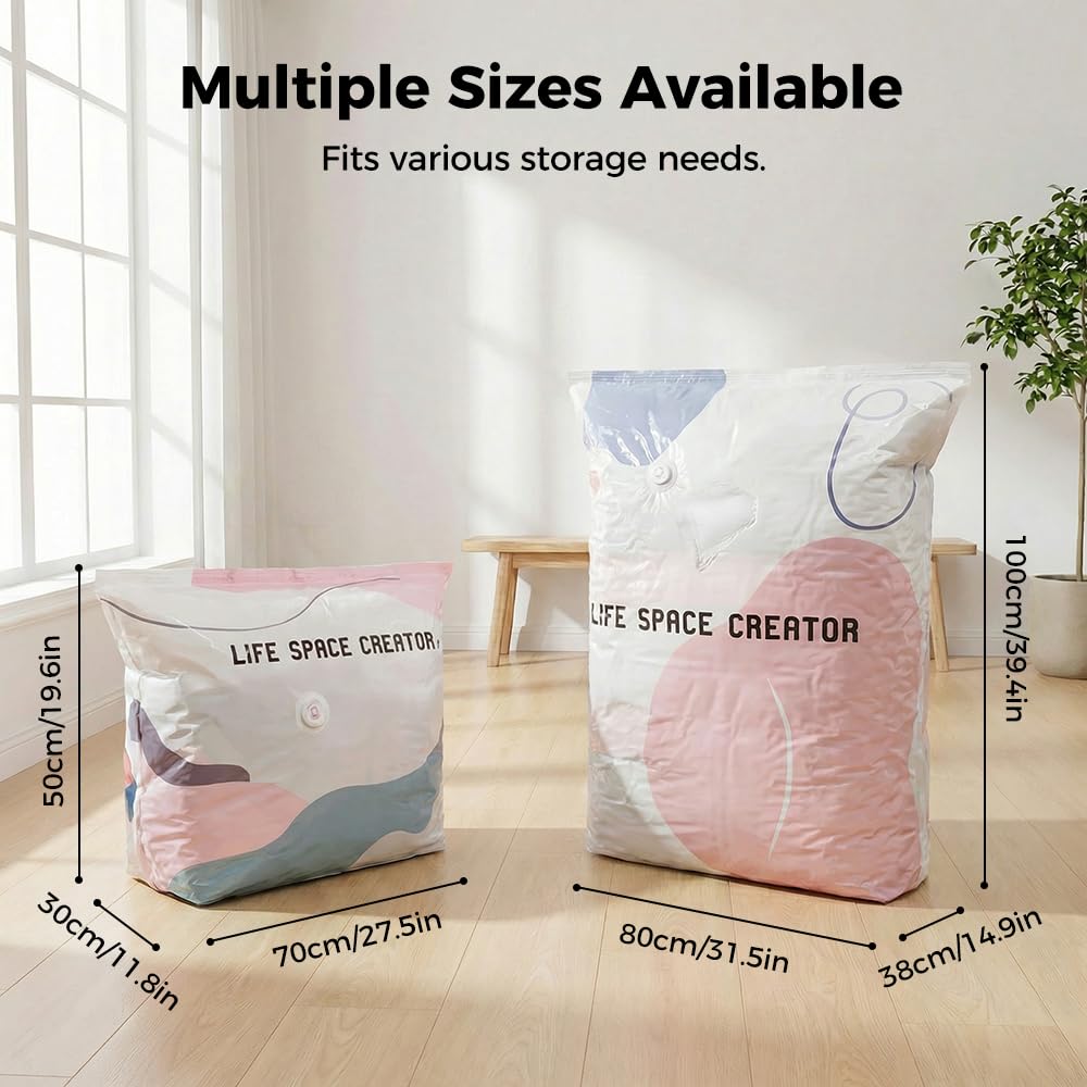 No-Pump Vacuum Storage Bags
