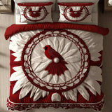 Crimson Spirit Quilted Bedding Set