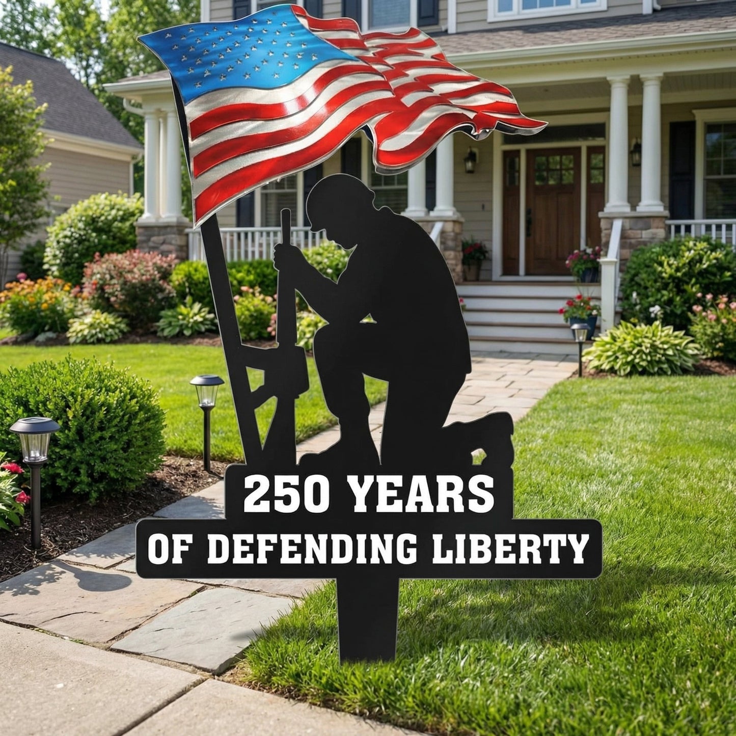 250 Years Of Defending Liberty Metal Garden