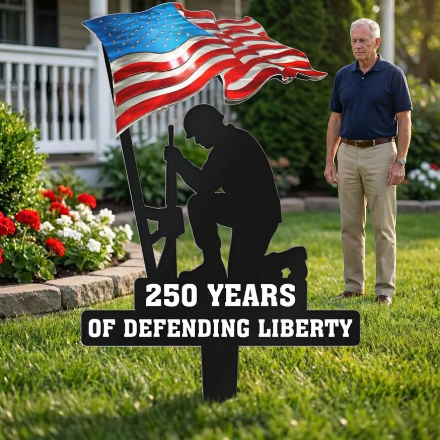 250 Years Of Defending Liberty Metal Garden