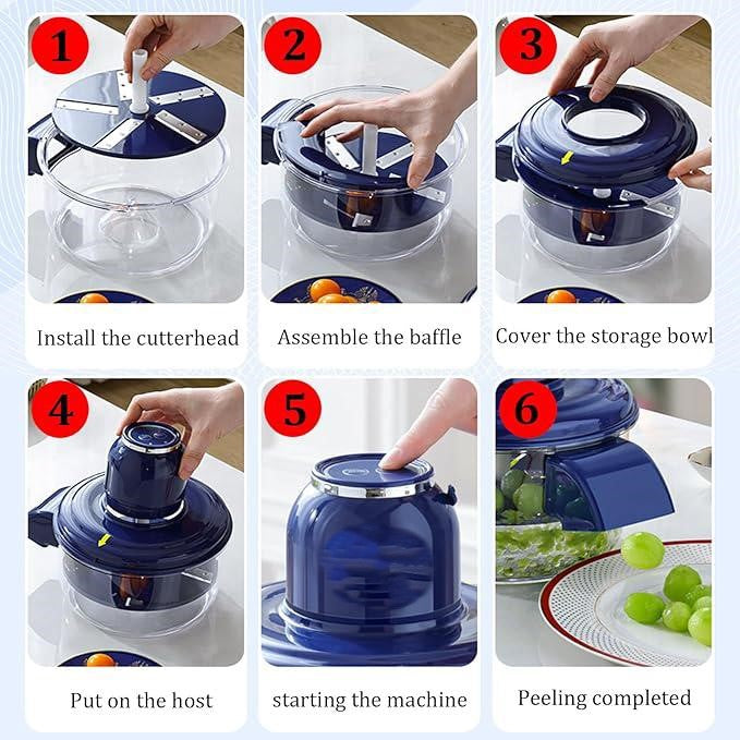 Rechargeable Electric Peeler Skin Remover for Small Fruits & Veggies