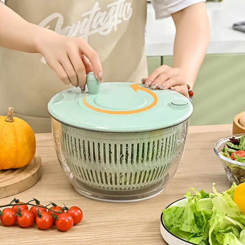 🔥9-in-1 Multifunctional Large Capacity Salad Spinner & Slicer