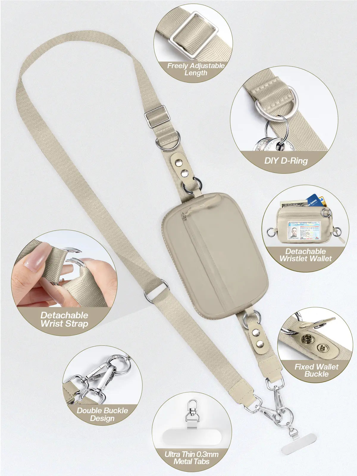Crossbody Phone Lanyard Bag