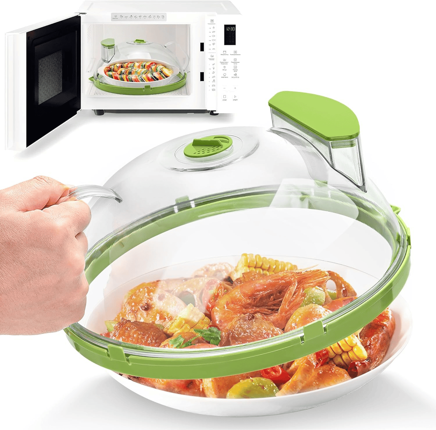 Microwave Splatter Cover For Food