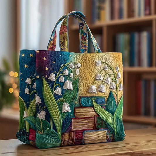 Lily Of The Valley Handmade Tote Bag