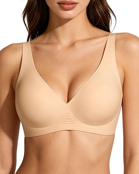 Deep V Wireless Soft Support Push Up Bras