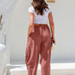 Breezyflow Linen Wide Leg Cargo Pants