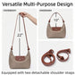 Three Looks Minimalist Crescent Convertible Bag