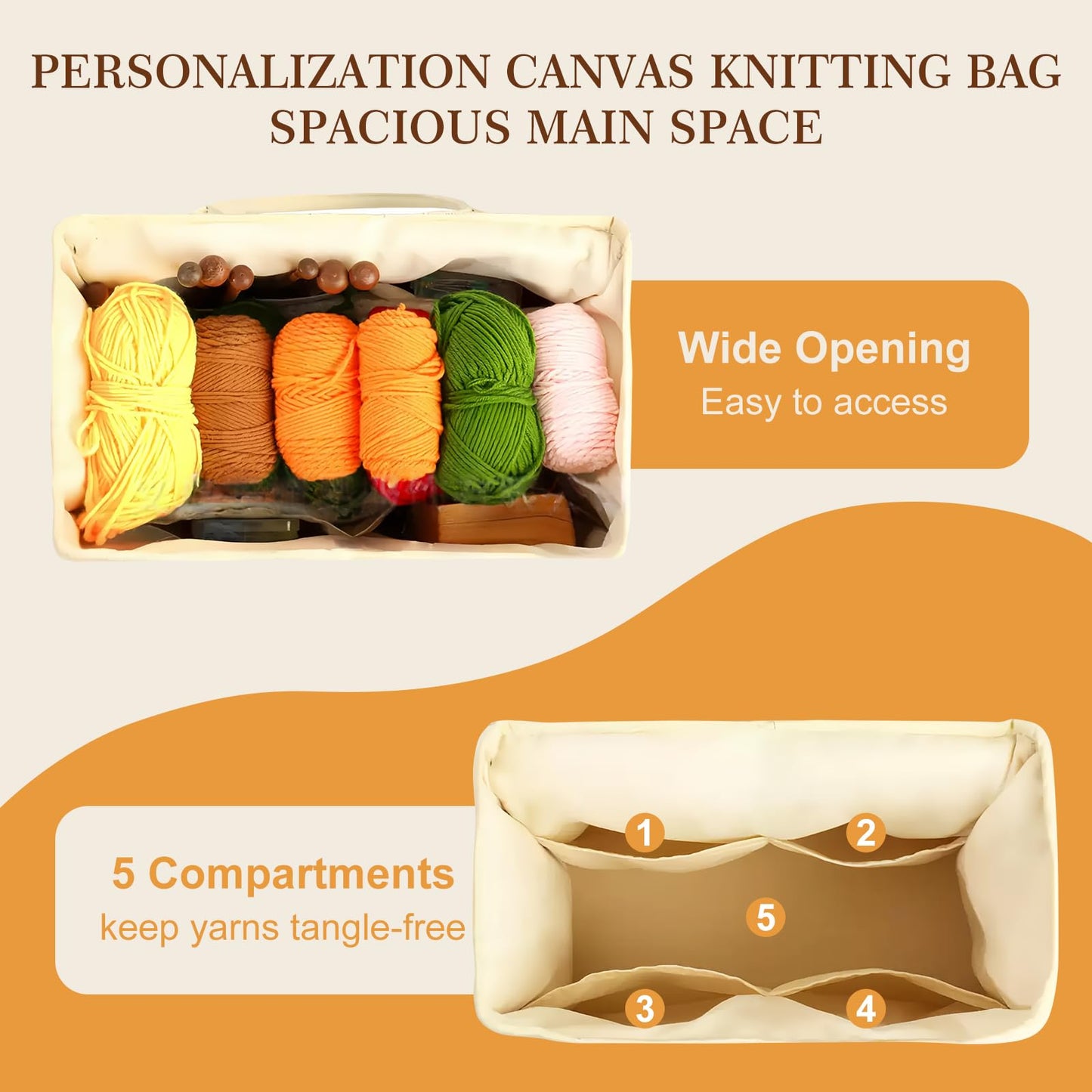 Knitting Bag for Crochet Lovers