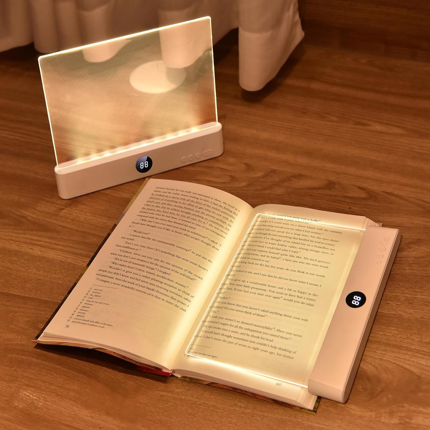 2 in 1 LED Rechargeable Reading Book Light