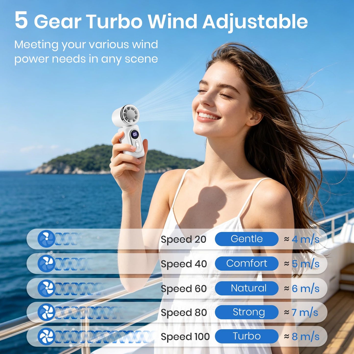 Mini Portable Handheld Clip Fan