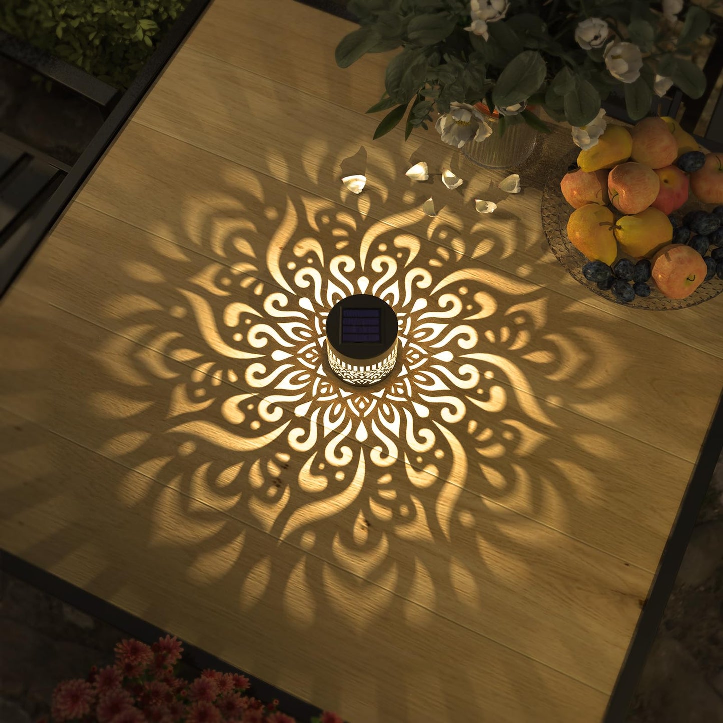 Solar Decorative Mandala Lamp For Garden & Patio
