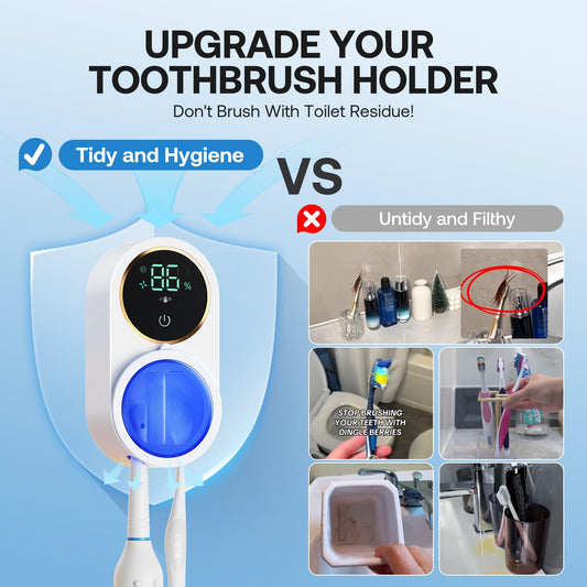 Automatic UV sterilization Sanitizing Smart Toothbrush Holder