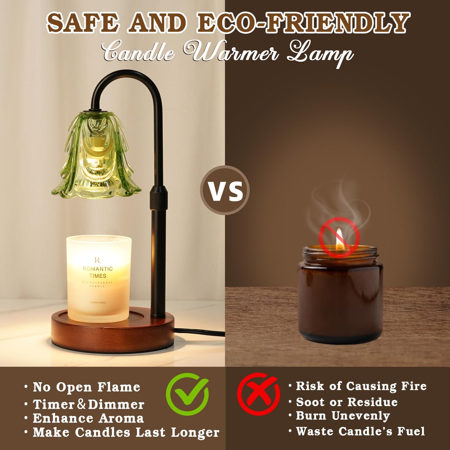 Adjustable Flower Warmer Small Candle Lamp (No Candle)