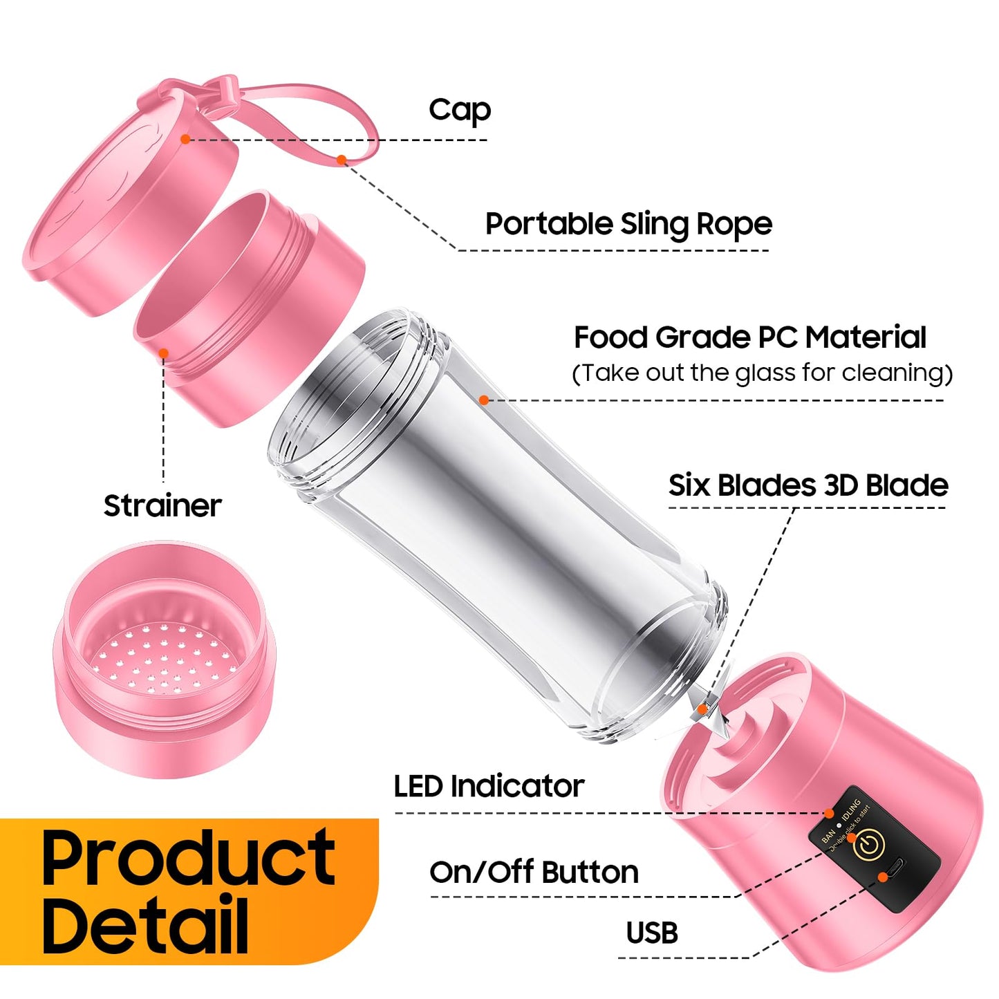 Cordless Portable Personal Size Blender