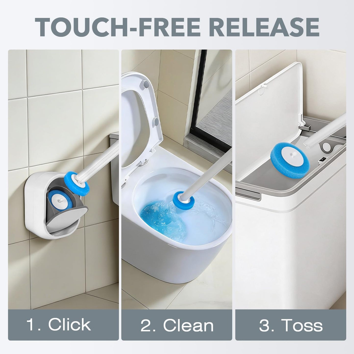 Disposable Wall Mounted Toilet Bowl Brush