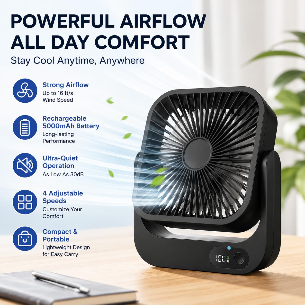 Magnetic Cruise Approved Fan with Night Light