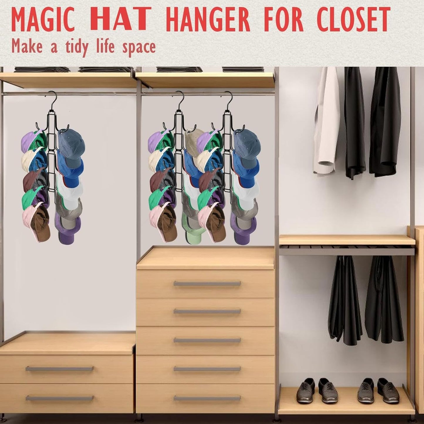 Multifunctional Rotating Storage and Closet Organizers