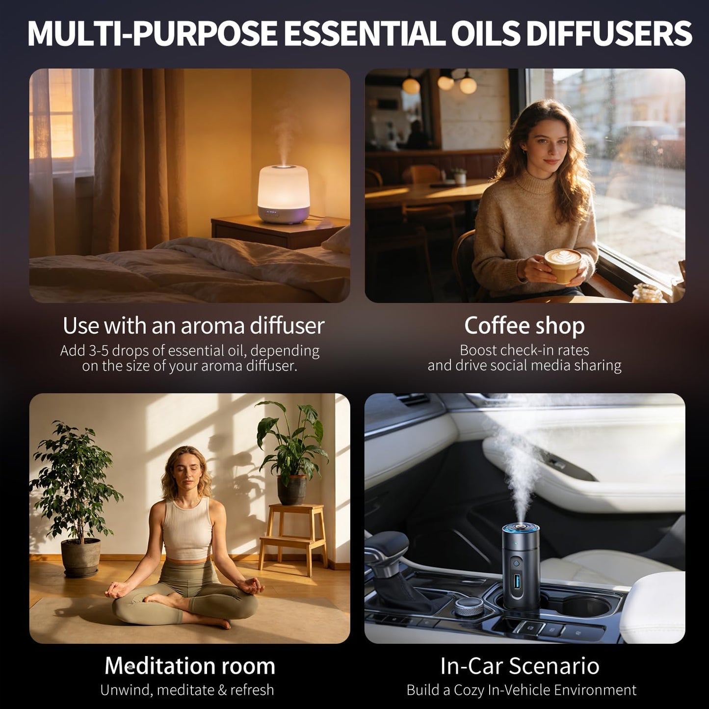 12 Pack Premium Fragrance Essential Oils Gift Set for Diffuser