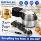 Magnetic Measuring Cups & Spoons Set