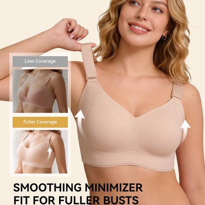 Adjustable Wireless Flexi-Lift Comfy Minimizer Bra