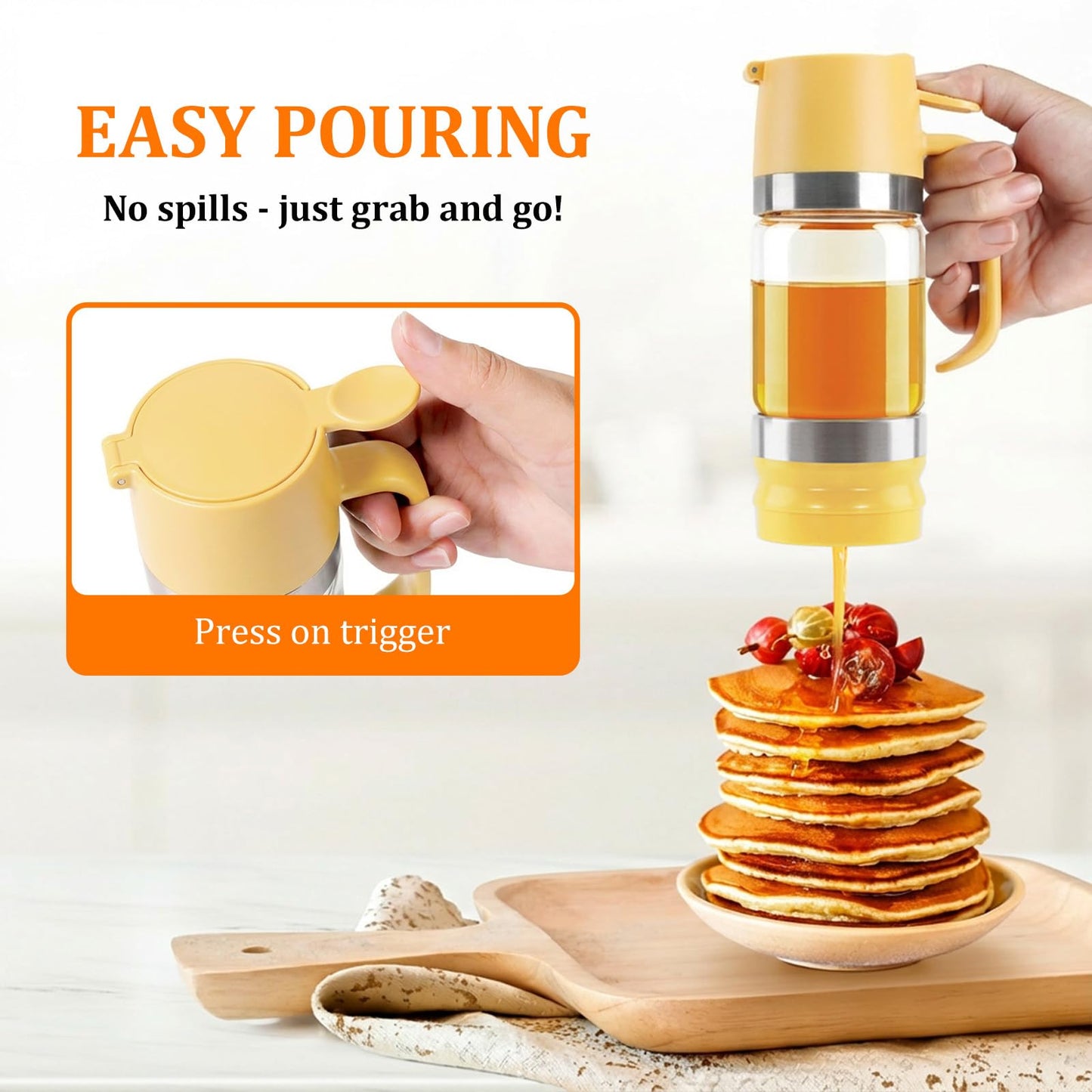 Honey Dispenser No Drip with Base