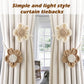 Twisted Boho Flower Curtain Tiebacks for Curtains