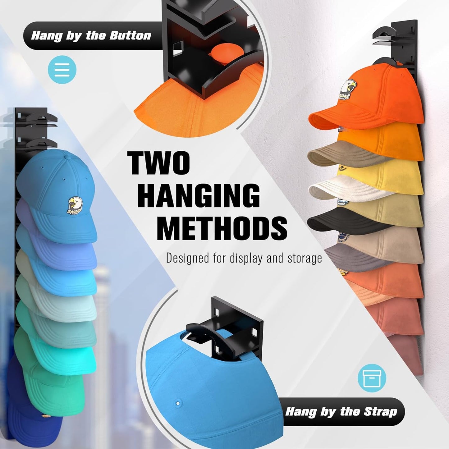 Hat Organizer Rack for Door
