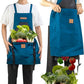Gardening Apron with Pockets -Instant-Release Harvest System